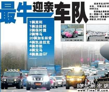 「史上最牛的求爱」和「最牛迎亲车队」超级震撼
