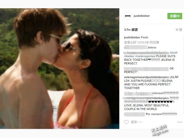 社群网站Instagram史上最多赞-400万个Like！ 赛琳娜赢过旧爱