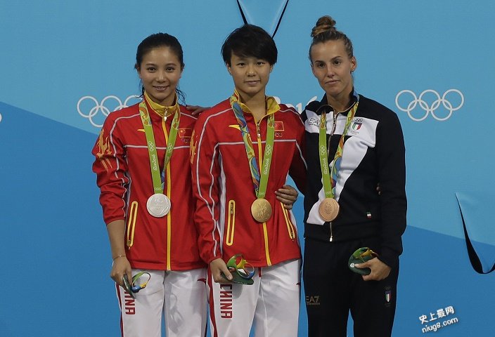 奧运女子三米板決賽，中国跳水梦之队包辦金銀！