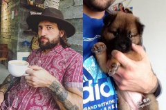 澳洲大哥带松狮犬进中国宠物美容店，这