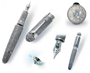 世界最贵的钢笔2000颗戴比尔斯（De Beers）