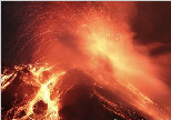 厄瓜多尔通古拉瓦火山喷发壮观景象（图