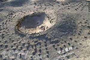 罗布泊-太阳墓,型如太阳的墓地