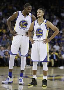 nba湯神KD飆分 勇士屠殺快艇